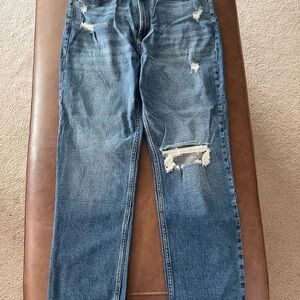 Abercrombie & Fitch Women's Straight Leg Blue Jeans